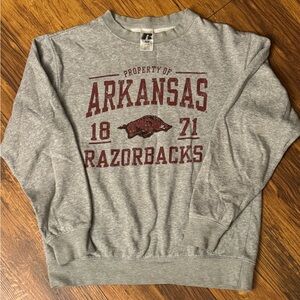 Russell Athletic Arkansas Razorbacks Gray Sweatshirt
